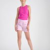Pigiama Corto Spalla Larga Maglia In Costina ,Pantaloncino Fant.millerighe Effetto Tela